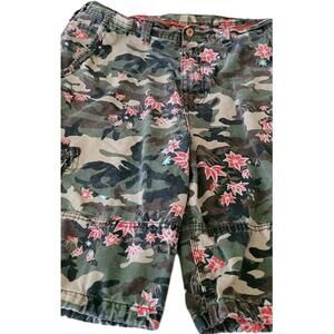 Jordan Craig Cargo Shorts Mens 42 Camouflage Long Baggy Relaxed Hip Hop Leg Ties
